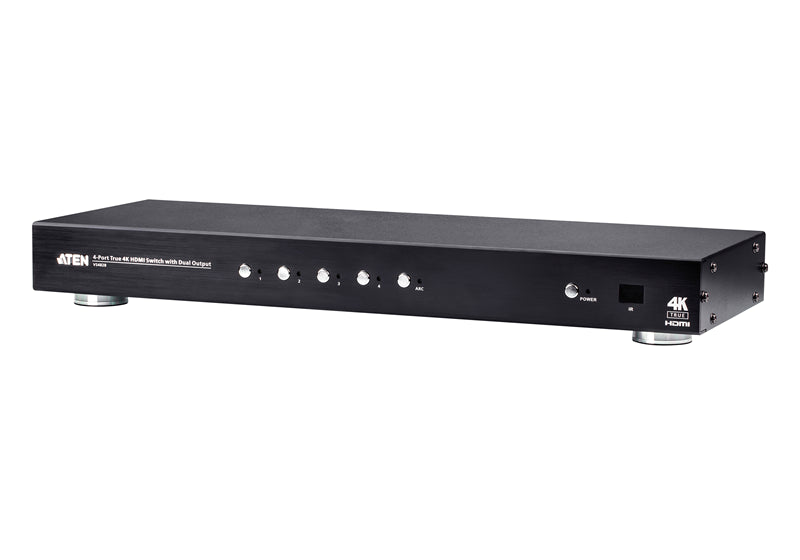 Aten 4 Port Dual Output True 4K HDMI Switch, select input ports via RS232 control, HDCP 2.2 compliant, IR Extension Aten 4 Port Dual Output True 4K HDMI Switch, select input ports via RS232 control, HDCP 2.2 compliant, IR Extension